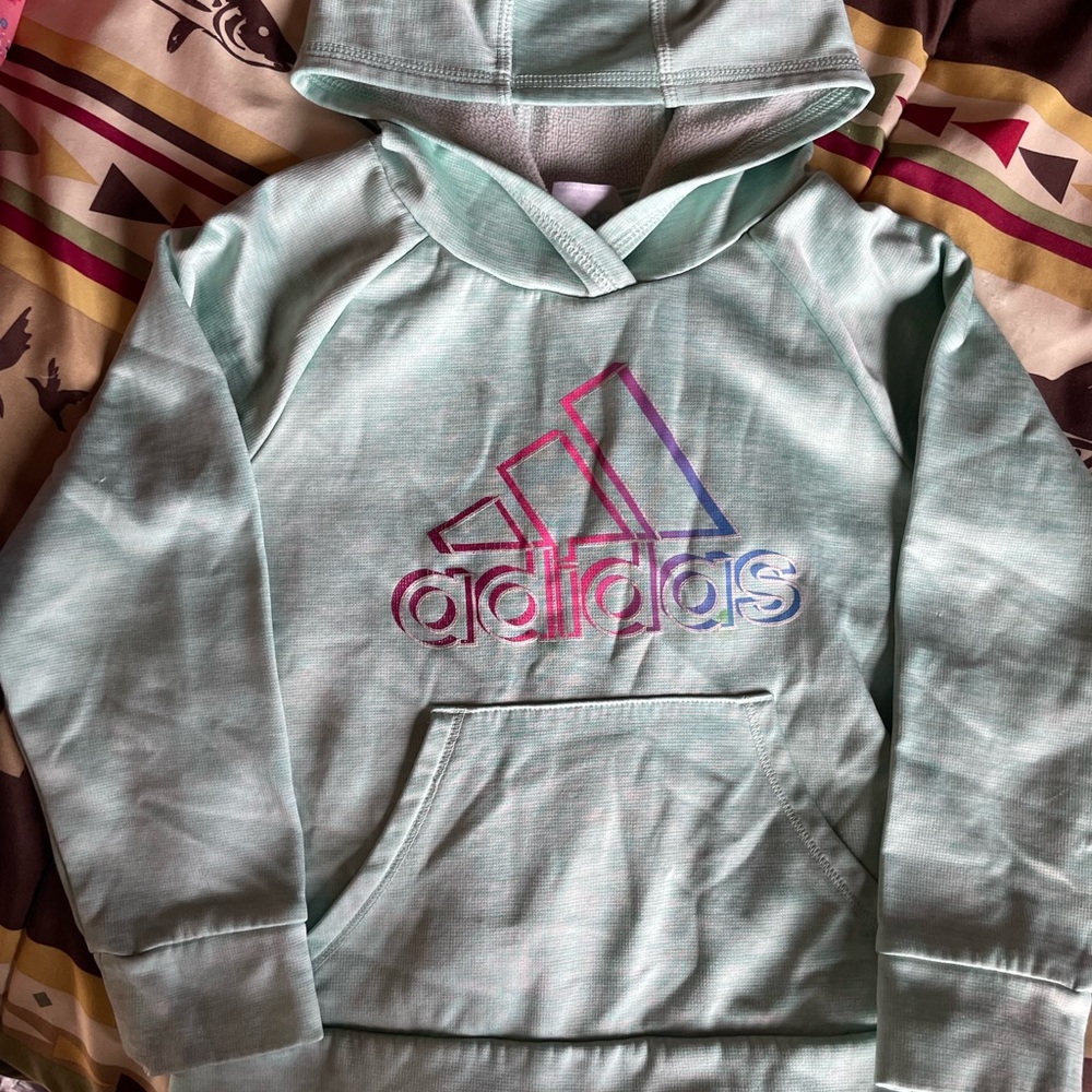Adidas size 4 girls hoodie and long sleeve